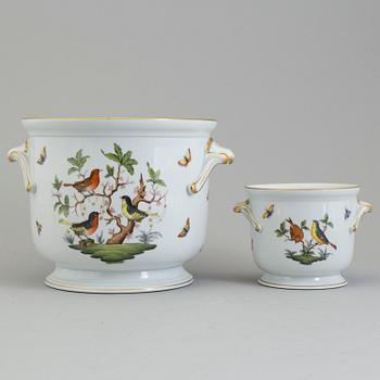 Two porcelain outer linings, Herend, Hungary, mid 20th cnetury.