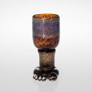 BJÖRN WECKSTRÖM, ART GLASS. Foot. Signed Björn Weckström Nuutajärvi Notsjö.