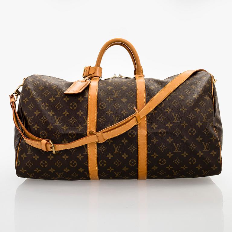 Louis Vuitton, viikonloppulaukku, "Keepall 55 Bandoulière".