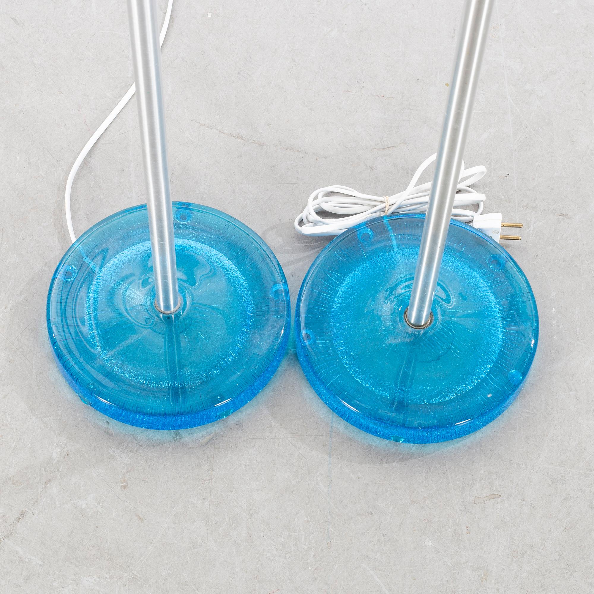 CARL FAGERLUND, golvlampor ett par 1900-talets andra hälft.