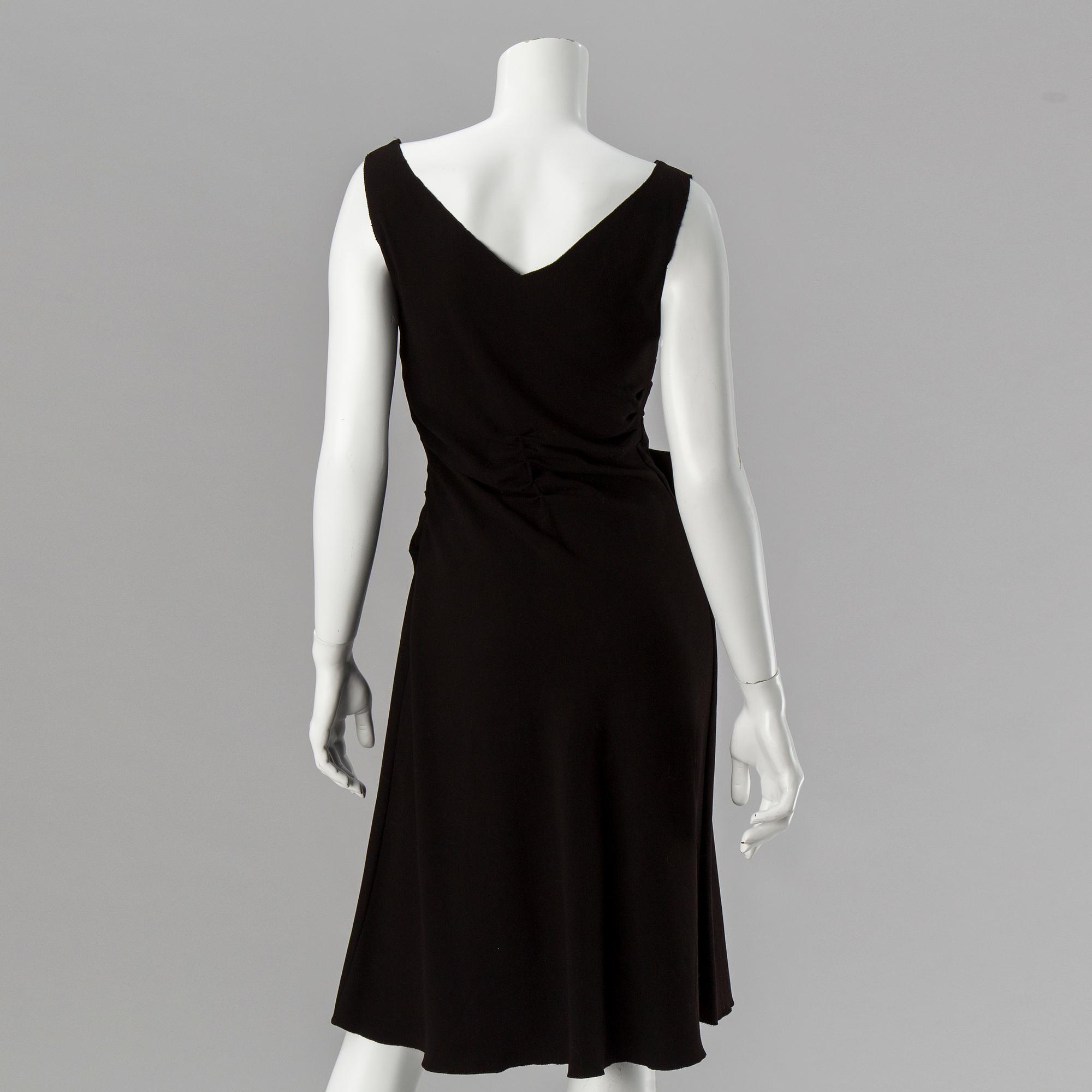 A black dress by Prada.