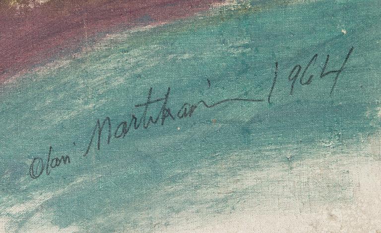 Olavi Martikainen, öljy kankaalle, signeerattu ja päivätty 1964.