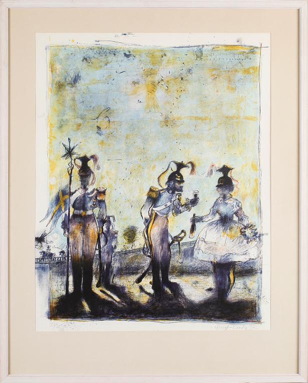 BENGT LANDIN, färglitografi, signerad och daterad 1972, numrerad 27/75.