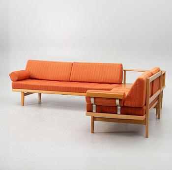 Alf Svensson och Yngvar Sandström, soffgrupp, 3 delar, "Carina", Kock Möbel AB.