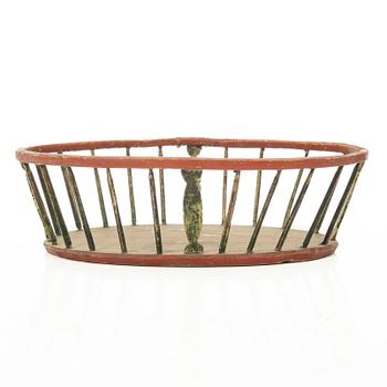 Pine basket, folk art, Jämtland, 19th century.