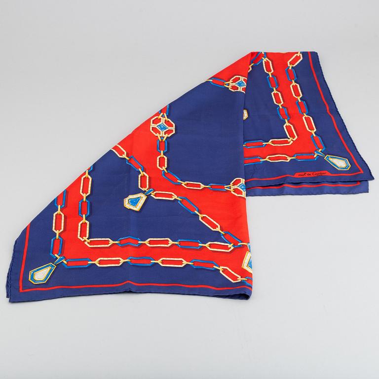 Cartier, a silk scarf.