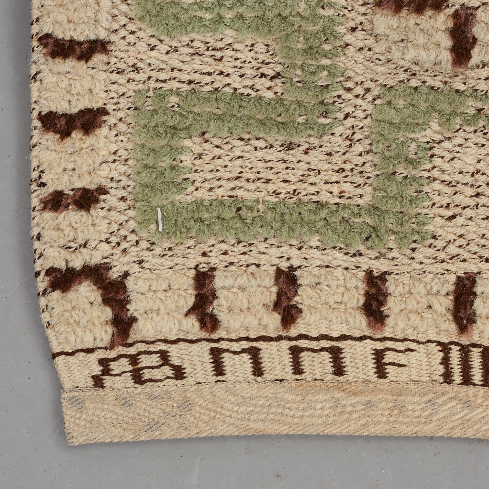 MÄRTA MÅÅS-FJETTERSTRÖM, MATTA, "Ursula", reliefflossa, ca 214,5 x 165 cm, signerad AB MMF.