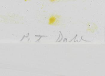 PETER DAHL, färglitografi, sign, PT.