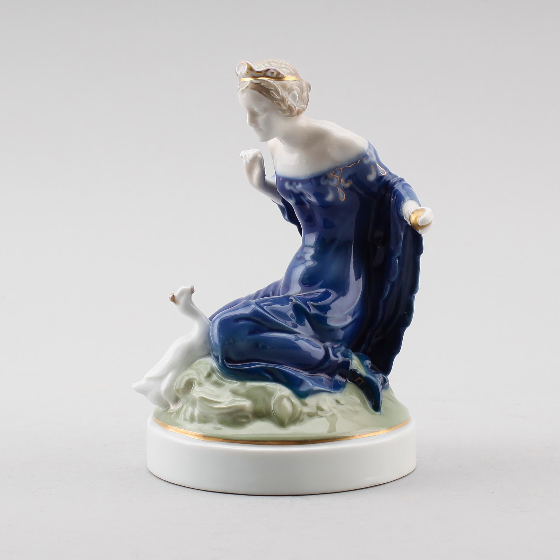 FIGUR, porslin, Ferdinand Lieberman, Rosenthal, 1900-talets första kvartal.