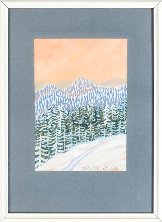 MÅRTEN ANDERSSON, gouache, signerad och daterad 1985.