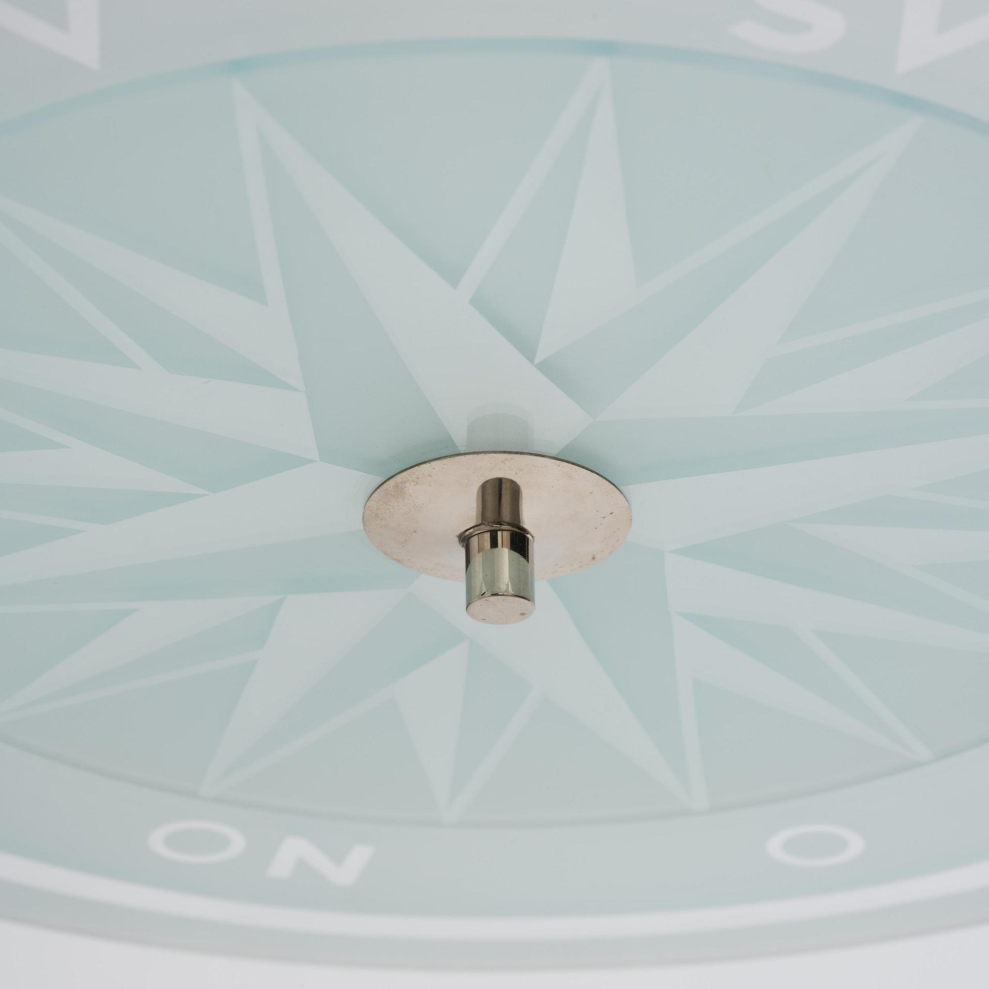 Simon Gate, a ceiling lamp model GD 652, Orrefors, 1930s.