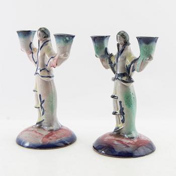 Candelabras, a pair, Art Deco, early 20th century.