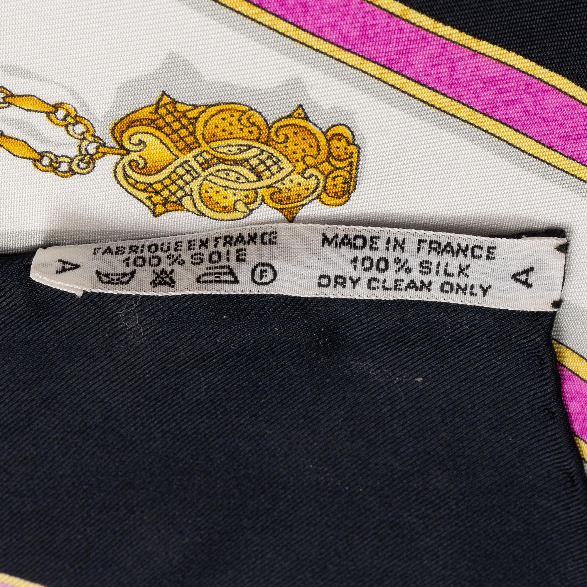 Hermès, scarf, "Qu'importe le flacon".