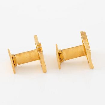 A pair of cufflinks Lapponia 18K gold, Finland 1999.