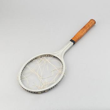 BJÖRN BORG, a personal Browning aluminum test tennisracket, 1978-79.