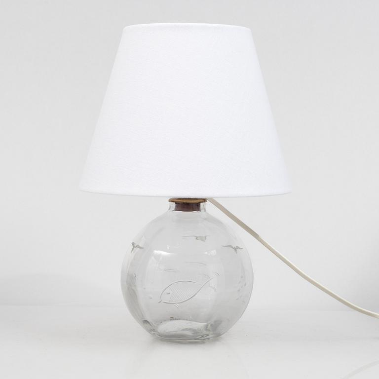 Orrefors, a table lamp, 1930's/40's.