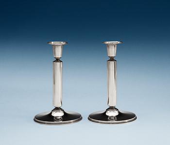 521. A pair of Atelier Borgila sterling candlesticks, Stockholm 1950.