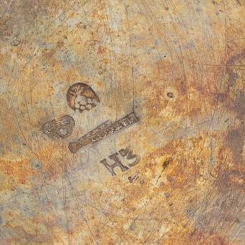 a Swedish Empire silver coffepot, mark of J. H. Leffler, Falun 1814.