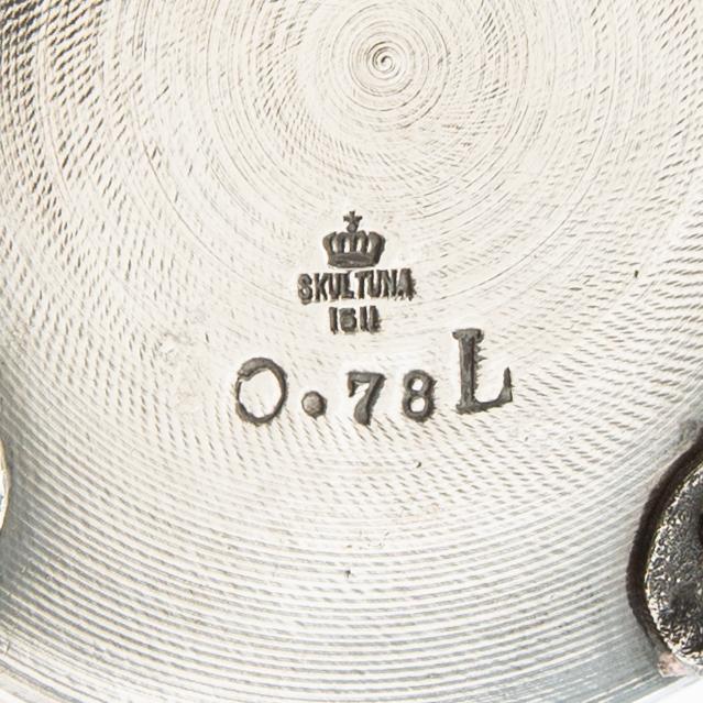 Coffee pot Empire style Skultuna silver plate early 20th century.