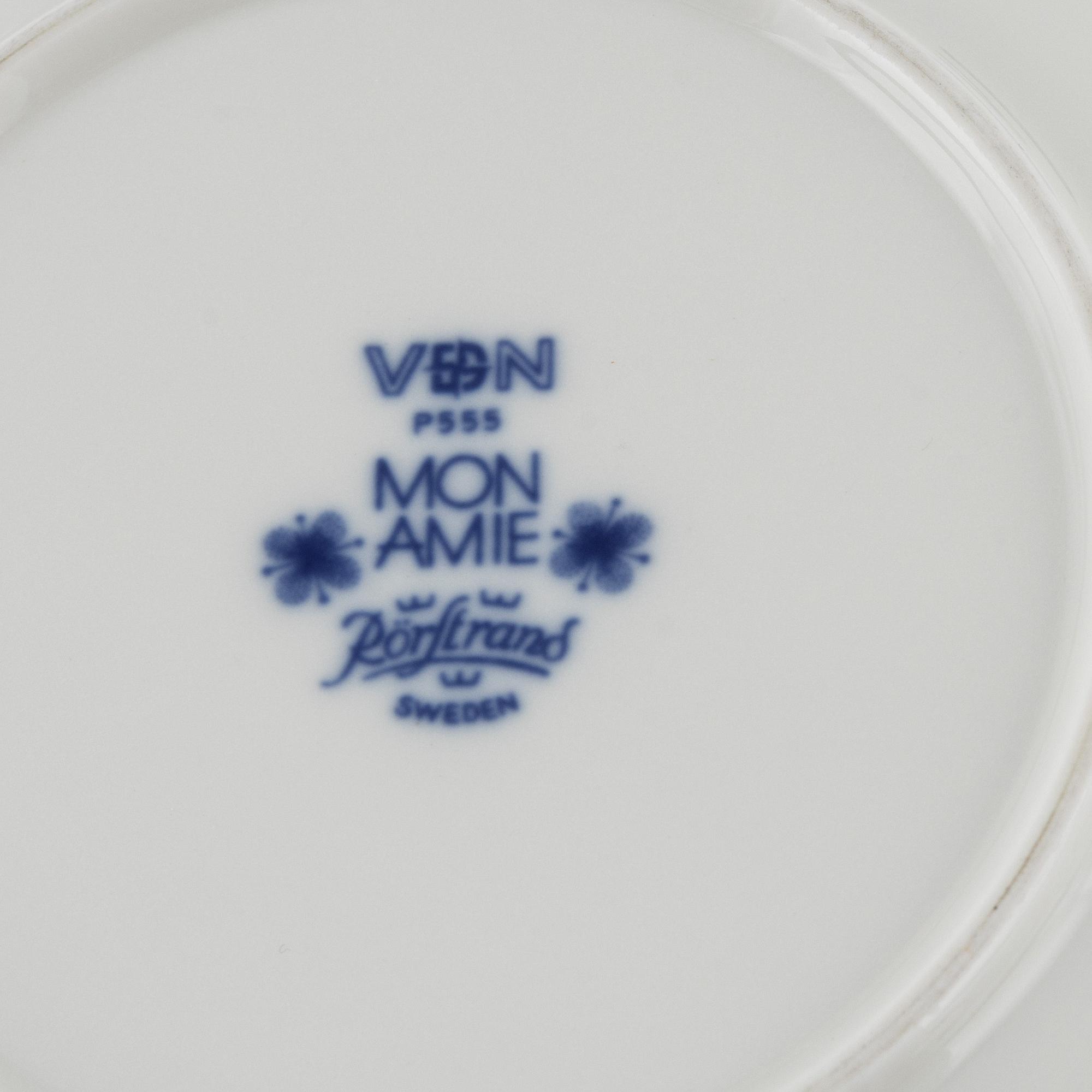 Marianne Westman, servis, 25 delar, porslin, "Mon Amie", Rörstrand.