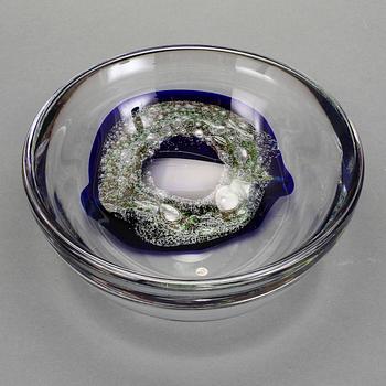 SKÅL, glas. Ann och Göran Wärff, Kosta, unik. 1970-tal.