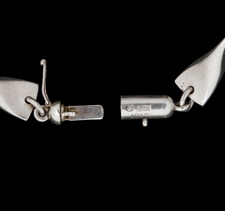 COLLIER, silver. Georg Jensen, Danmark. Vikt ca 73 gram.