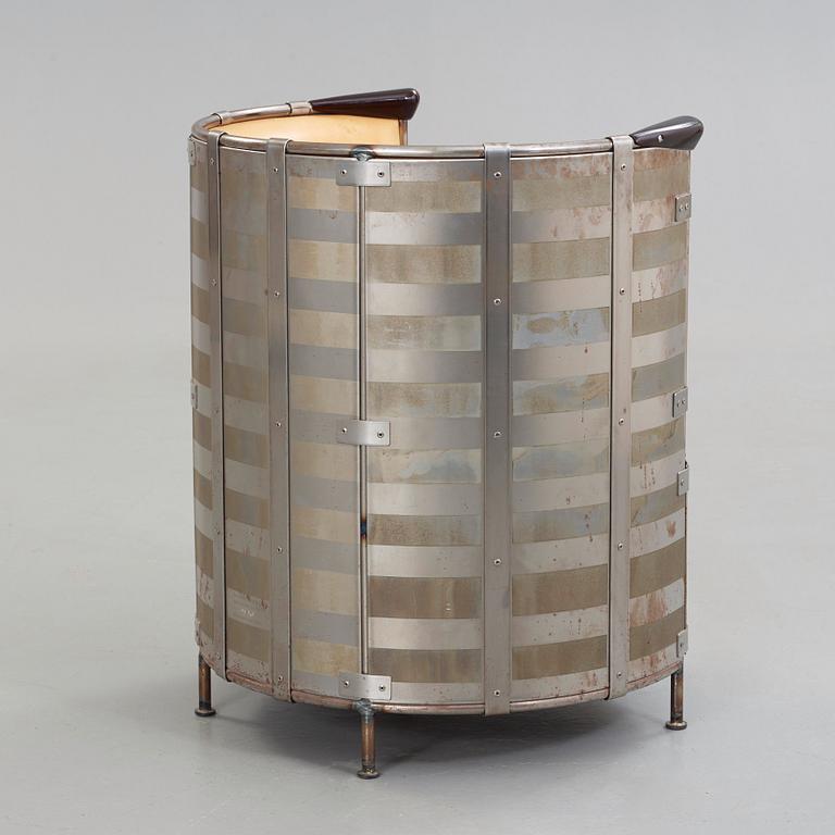 Mats Theselius, an 'Älgskinnsfåtöljen' easy chair by Källemo, Sweden, post 1991.