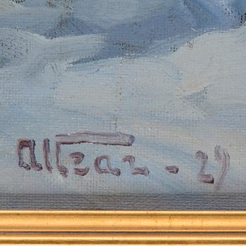 ANDERS ALTZAR, oil on canvas, signed and dated -29.