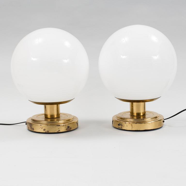 BORDSLAMPOR, ett par, 1960-tal.