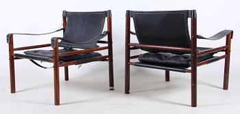FÅTÖLJER ett par, "Sirocco" Arne Norell, 1960-70-tal.