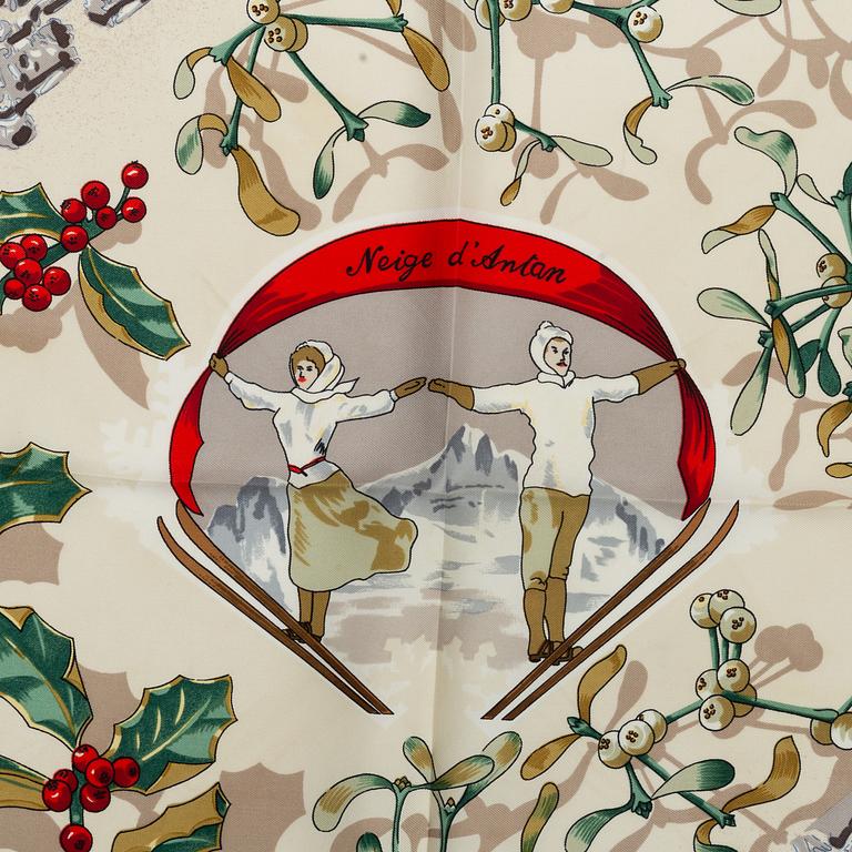 Hermès, scarf, "Neige d'Antan".