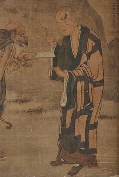 Kaikemono, akvarell och tusch på siden. Japan, Edo.