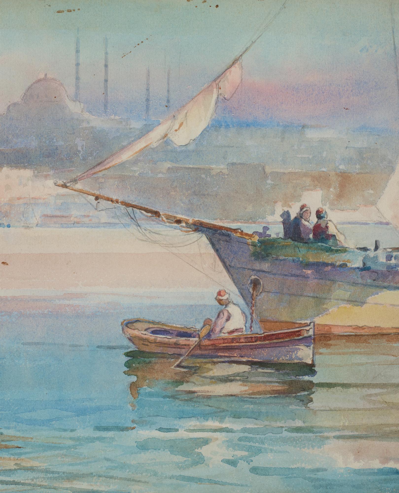 UNKNOWN ARTIST, watercolor, with signatur, dated 1923.
