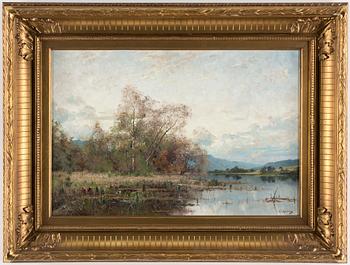 ARVID MAURITZ LINDSTRÖM, oil on canvas, signed AM Lindström.