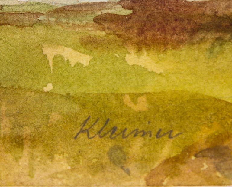 AXEL KLEIMER, akvarell, sign.