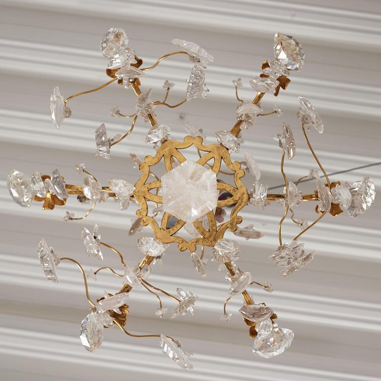 Ljuskrona, för sex ljus, Frankrike, 1800-tal, Louis XV-stil.