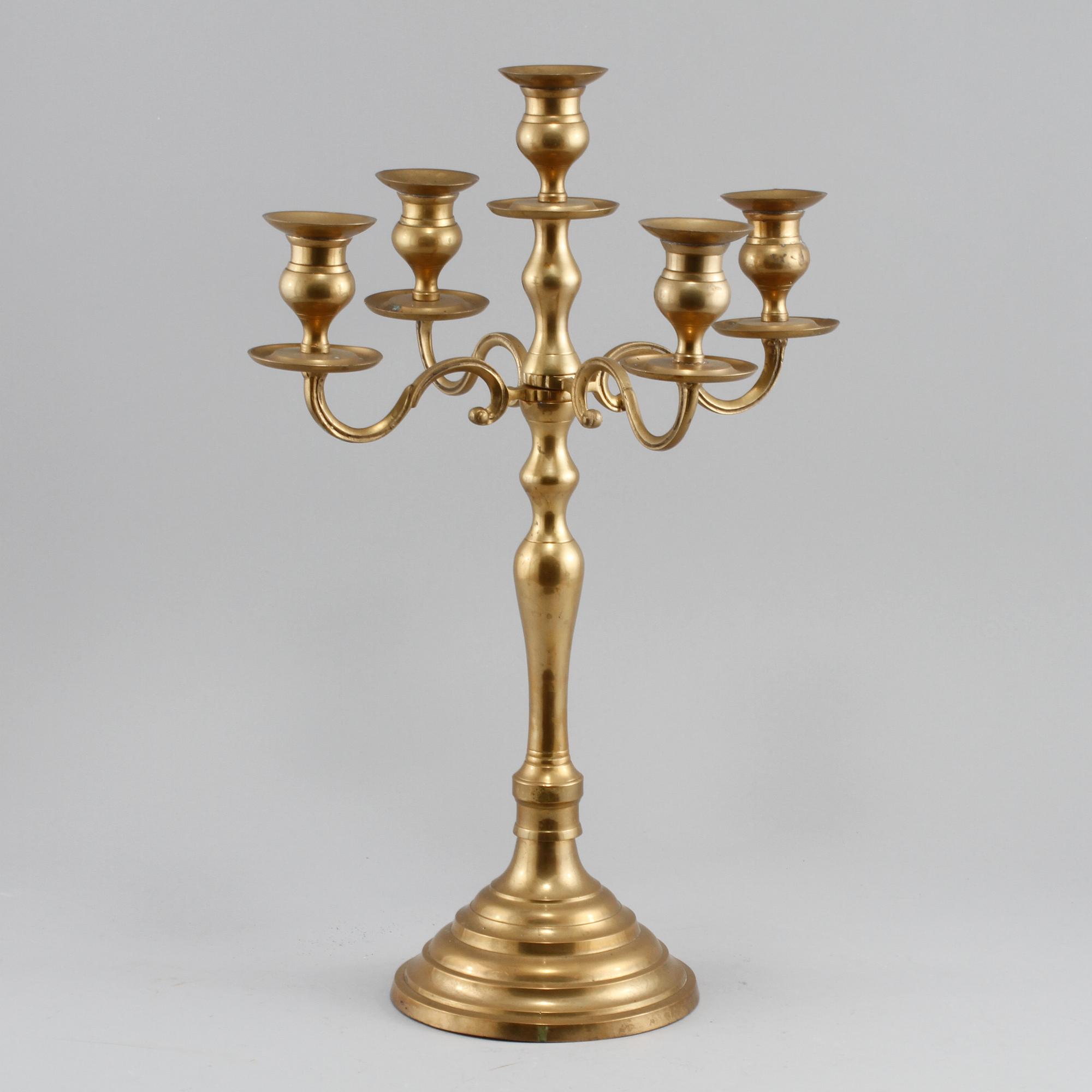 KANDELABER, malm, 1900-tal.