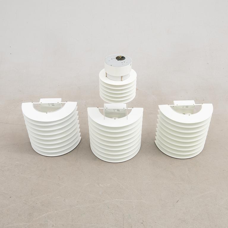 Boréns, wall lamps, 3 pcs, and ceiling lamp, second half of the 20th century.
