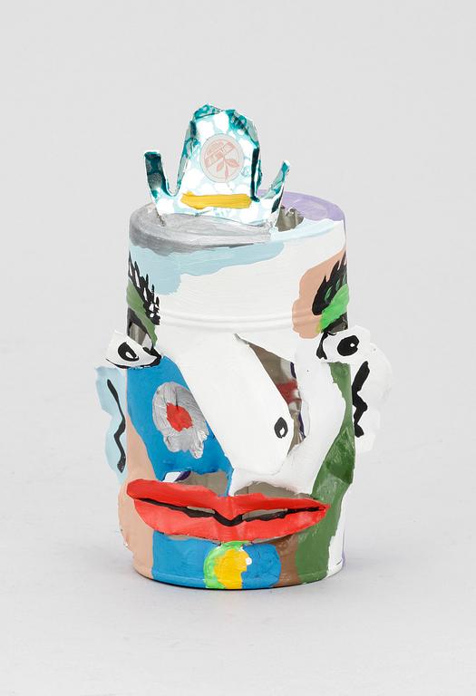 TIMO SOLIN, skulptur, plåt, sign.