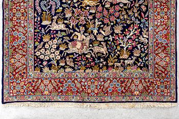 A semiantique Kerman carpet ca 242x150 cm.
