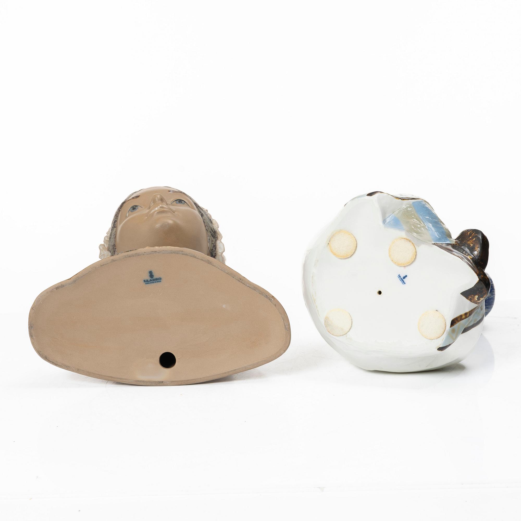 Lladró, figuriner, 2 st, Spanien.