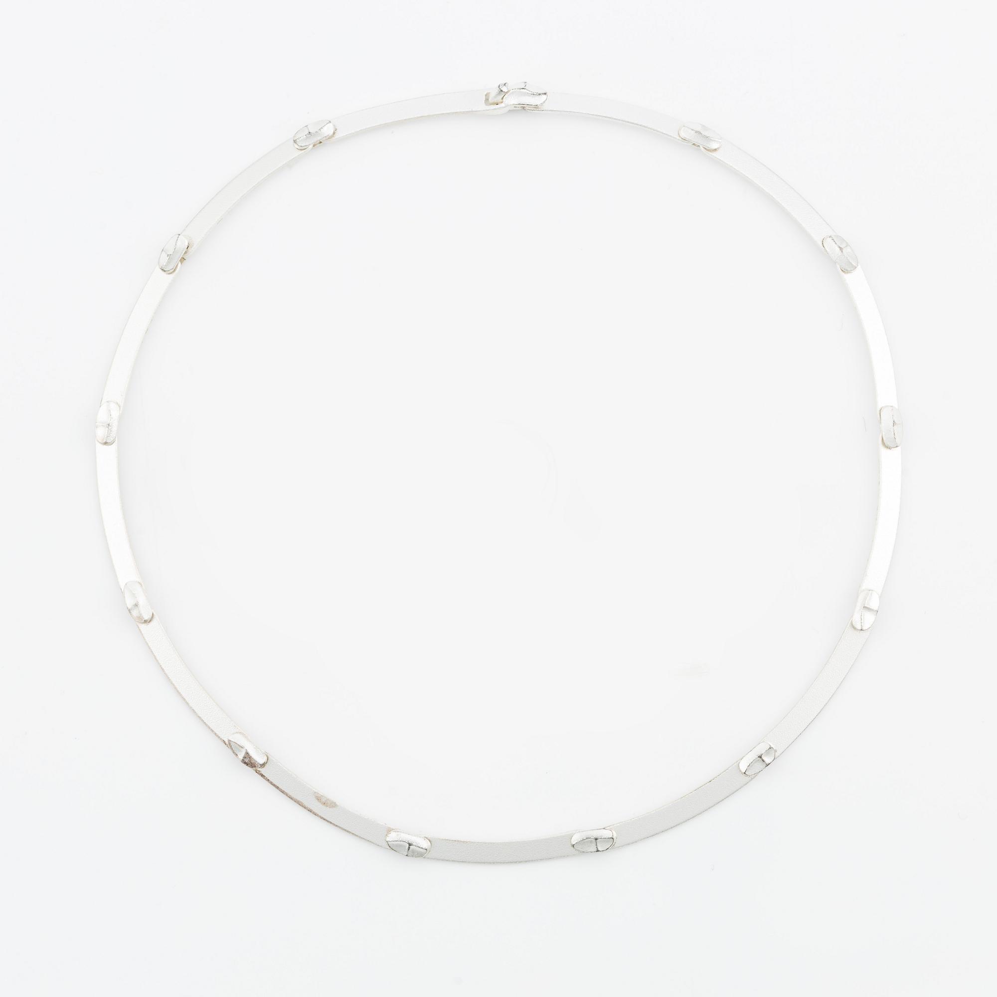 Lapponia, tre par örhängen, en ring och ett collier, silver.