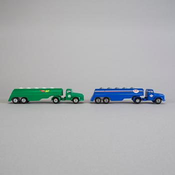 TEKNO, 2 stycken tankbilar, Danmark, 1960-tal.