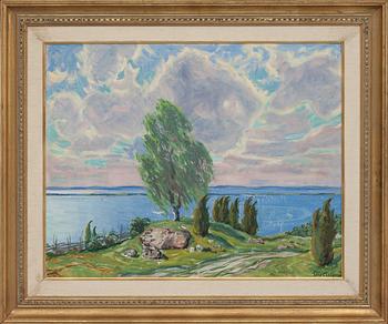 ELIS ÅSLUND, olja på duk, signerad.