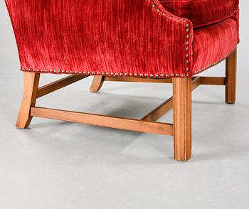 An armchair with a footrest, second half of the 20th century.