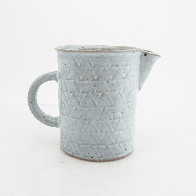 Signe Persson-Melin, a glazed ceramic pitcher, signed by hand.