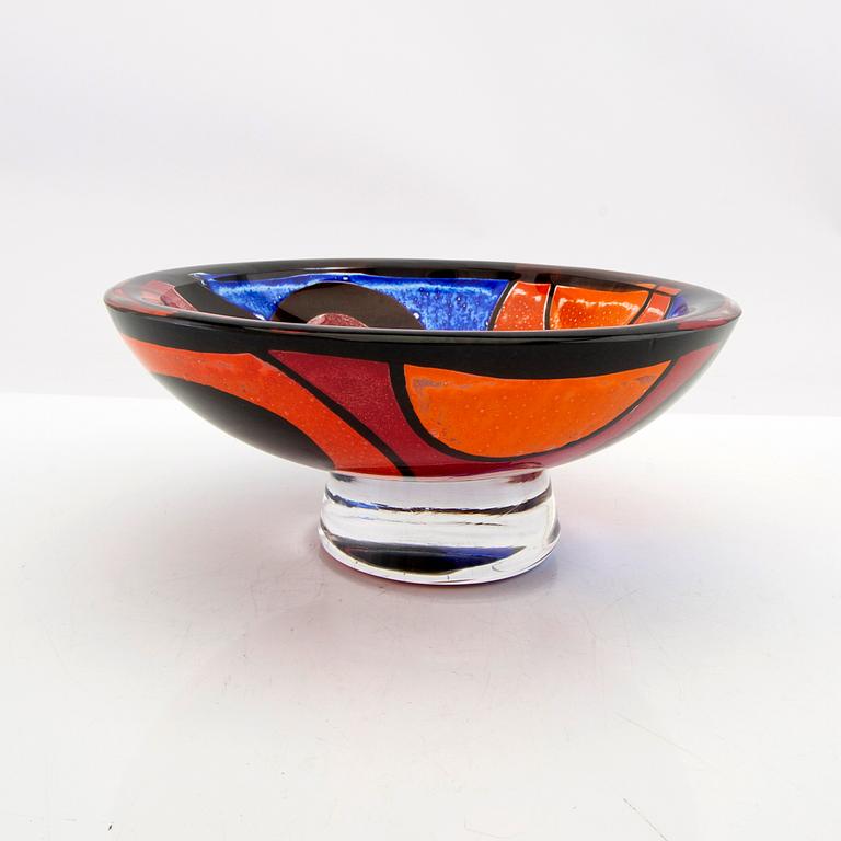 Berit Johansson, bowl signed Orrefors.