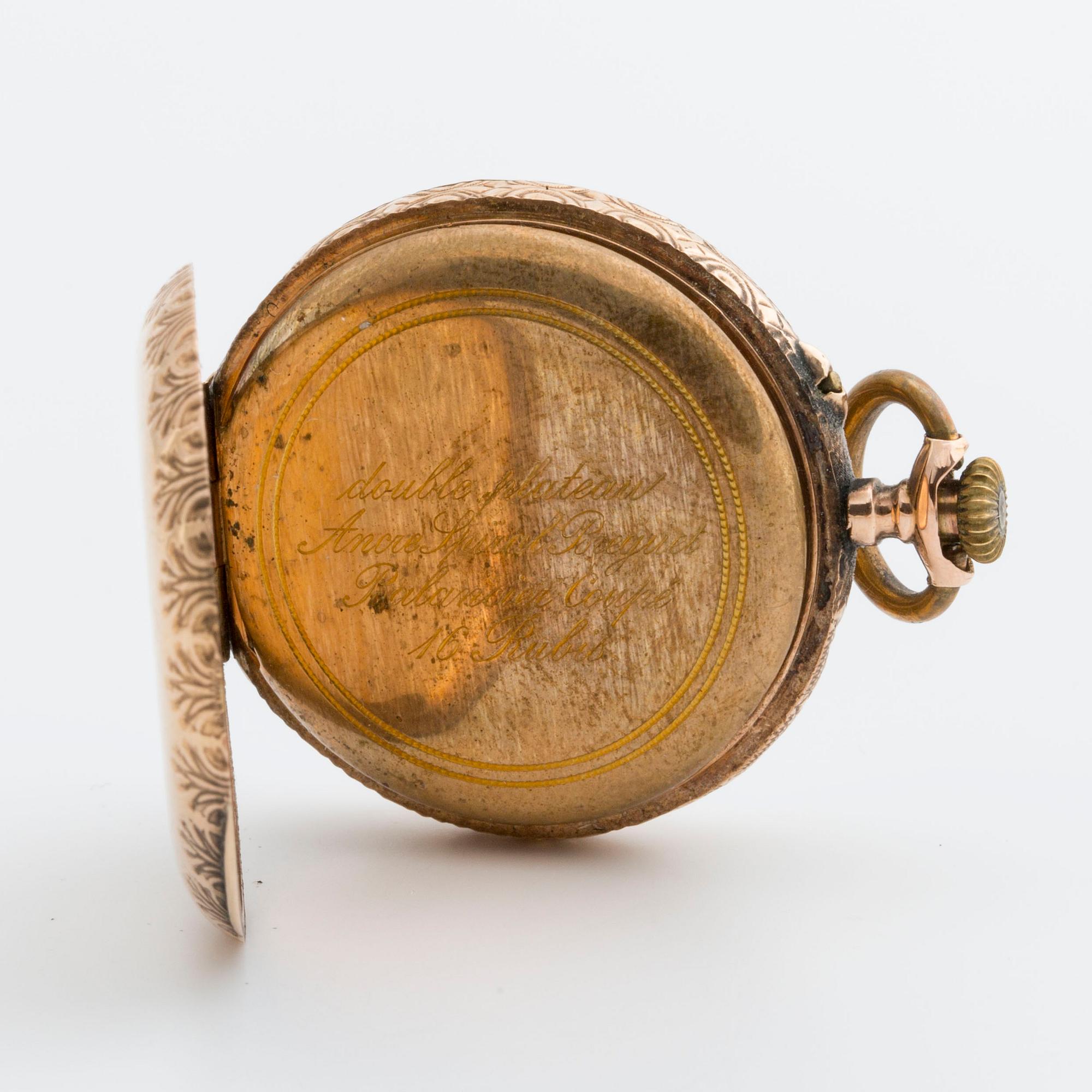 DAMFICKUR, 14K guld, schweizisk stämpel, '16 rubis'.