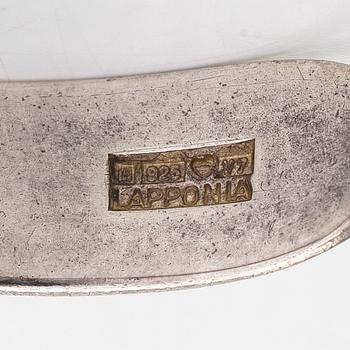 Björn Weckström, armband, "Mikroner" sterlingsilver och akryl. Lapponia 1974.