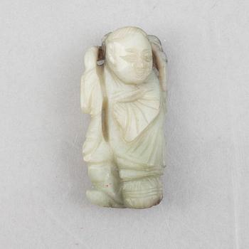 A group of four Chinese stone charms, 20th century.